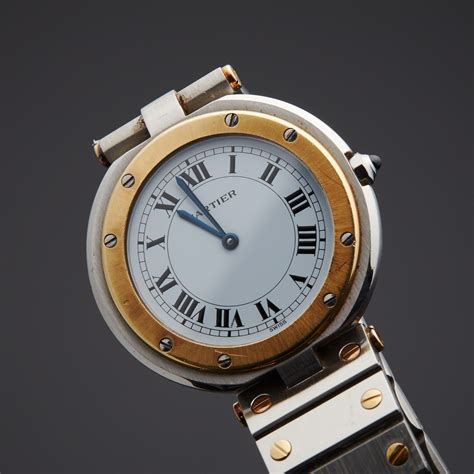 cartier santos round watch